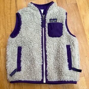 Patagonia Retro-X Toddler 2T Zipper Fleece Vest - Purple